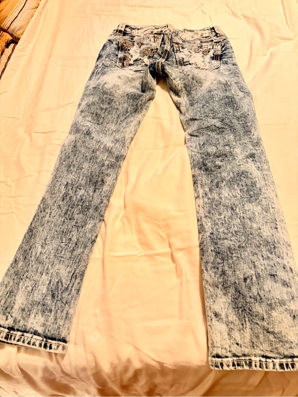 Miss Me Light Acid Wash Straight Leg Jeans